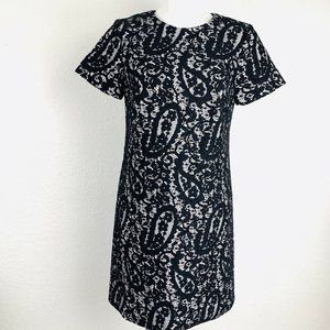 MICHAEL MICHAEL KORS Black White Lace Women Dress.